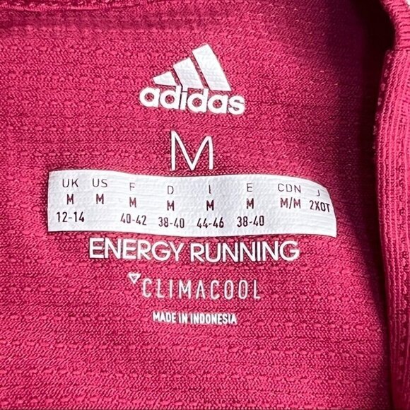 SIZE M Adidas Burgundy Energy Running Climacool Long  Sleeve​ - Picture 6 of 6